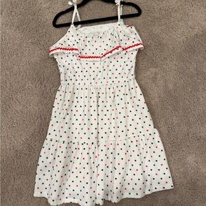Janie and Jack White Star Print Dress size 10